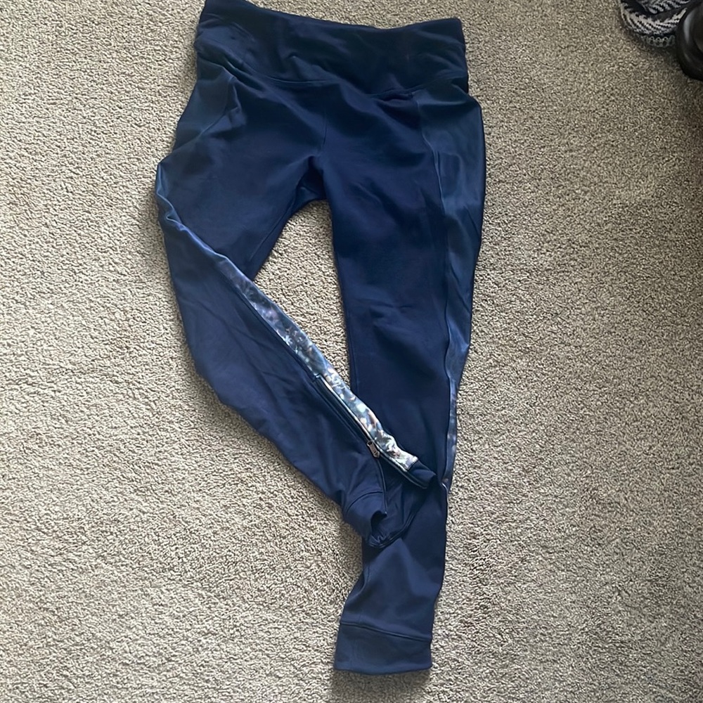 Calia ombré navy legging with zipper